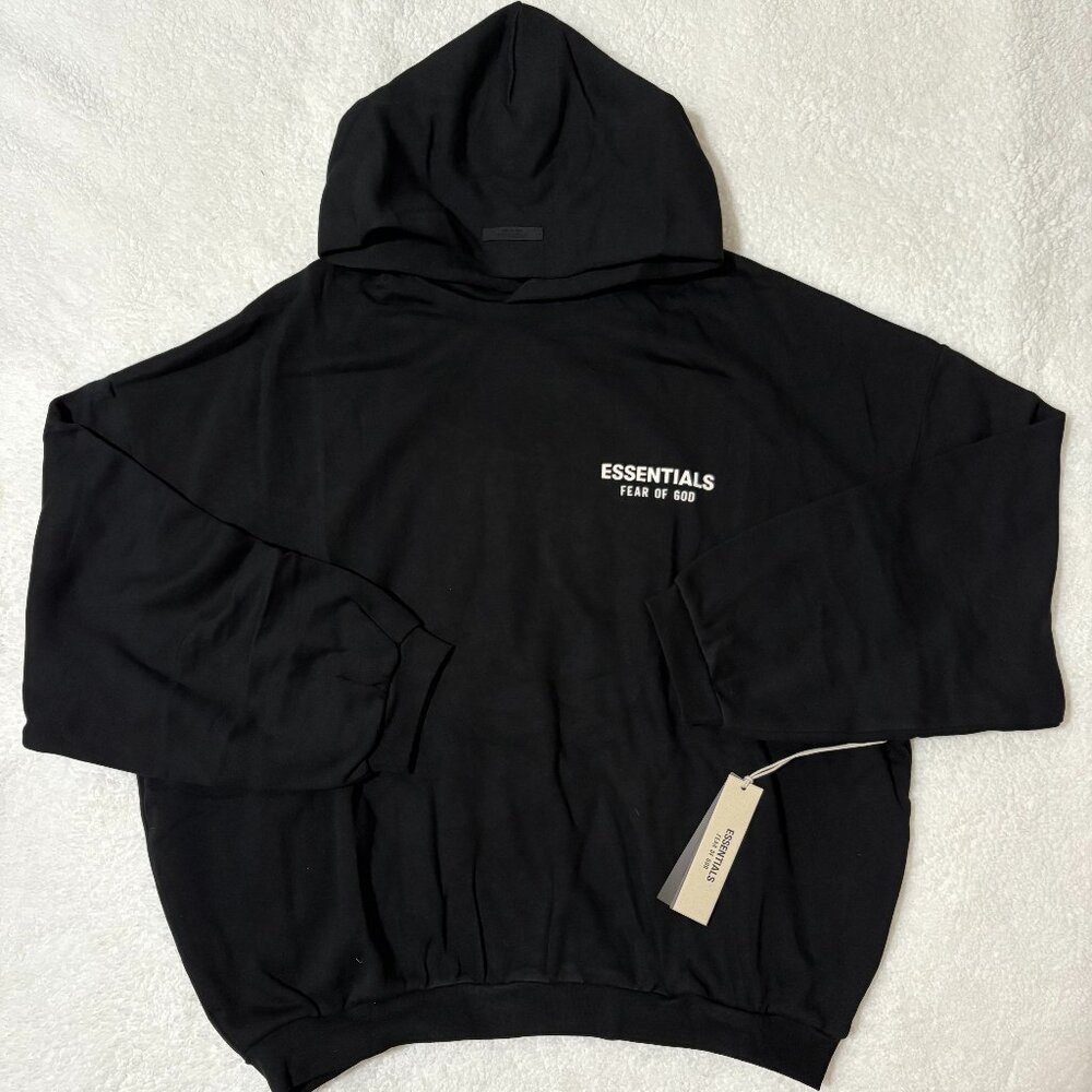 Fear of God Men Essential Men Black (2024 edition)Hoodie NWT all sizes available